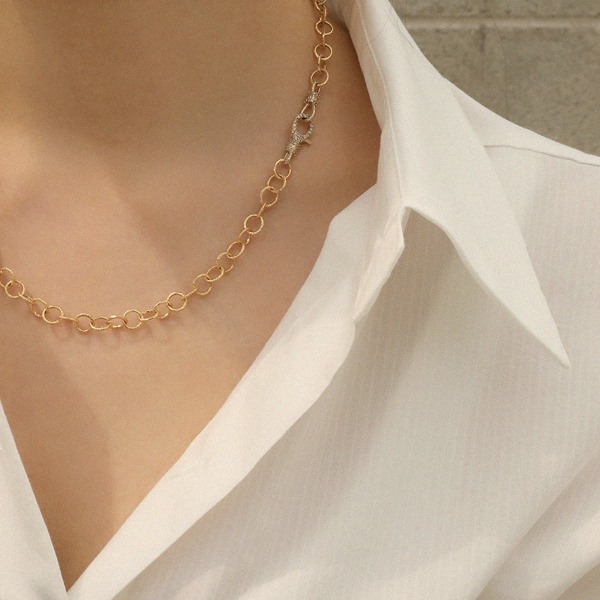 Cognac Diamond View Chain Necklace 18K꼬냑 다이아몬드 뷰 체인 목걸이