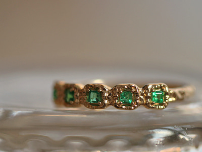 5p Emerald Ring 18K 5P 에메랄드 반지
