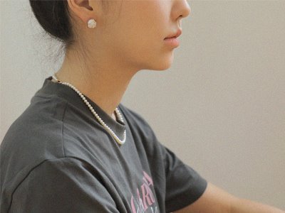ㆍDesigned by Namheeㆍ White Coral Earrings 18K 백산호(M) 귀걸이