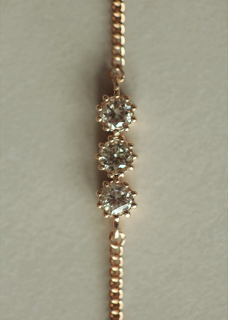3P Cognac Diamond Bracelet 18K 3P 꼬냑 다이아몬드 팔찌