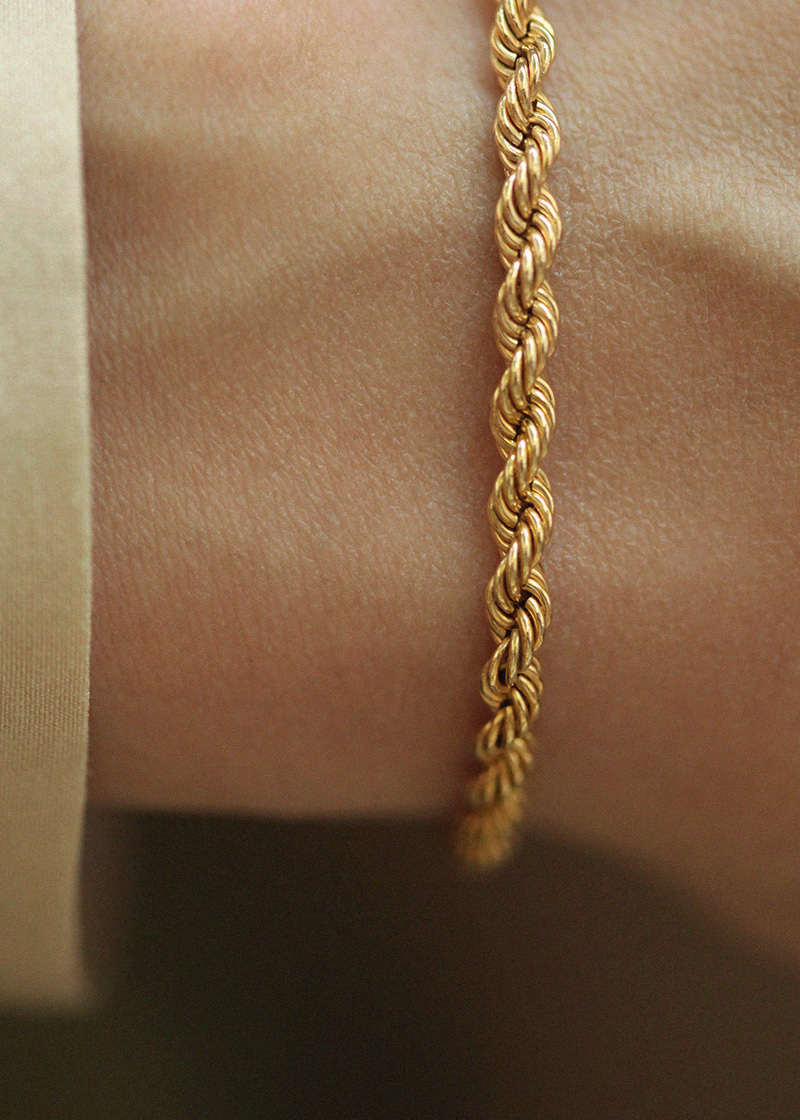 Rope Chain Bracelet 18K 로프 체인 팔찌