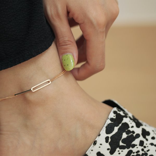 Dressy Two Layer Anklet 18K 드레시 2줄 발찌