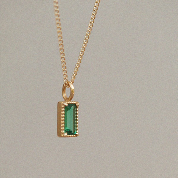 ㆍDesigned by Daeunㆍ Emerald Nice Necklace 18K 에메랄드 나이스 목걸이